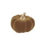 Κολοκύθα βελούδινη Λαδί με χρυσό Ø9 x 7 cm