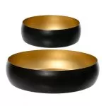 Μπώλ Μαύρο Σετ 2 ΤΜΧ 22 x 5,5 cm , 13,5 x 5 cm