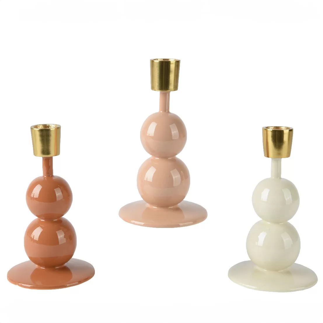 Μεταλλικό Κηροπήγιο με Σμάλτο 8.5  x 15 cm