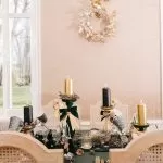 Κηροπήγιο μπαρόκ ματ χρυσό Ø10.5 x 28.5 cm