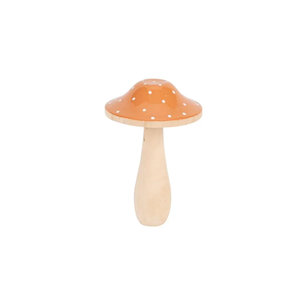 Μανιτάρι πουά  ξύλο Με Σμάλτο Ø7.4 x 12 cm