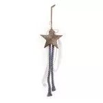 ΚΡΕΜΑΣΤΟ ΜΕΤΑΛΛΙΚΟ ΖΑΓΡΕ ΑΣΤΕΡΙ ΓΚΡΙ