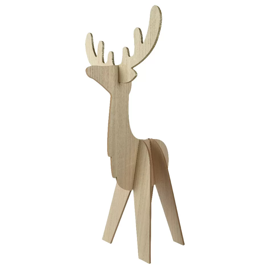 Ξύλινος Τάρανδος 31cm x 25cm x 48cm