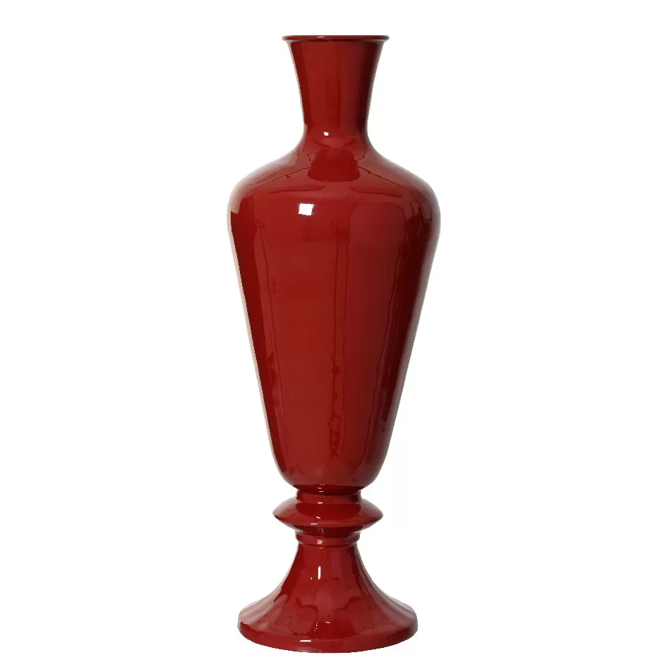 Μεταλλικό Βάζο Μπορντώ 30 x 77cm