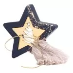 ΕΠΙΤΡΑΠΕΖΙΟ ΑΣΤΕΡΙ ΜΕ PLEXI GLASS ΣΚΟΥΡΟ ΜΠΛΕ