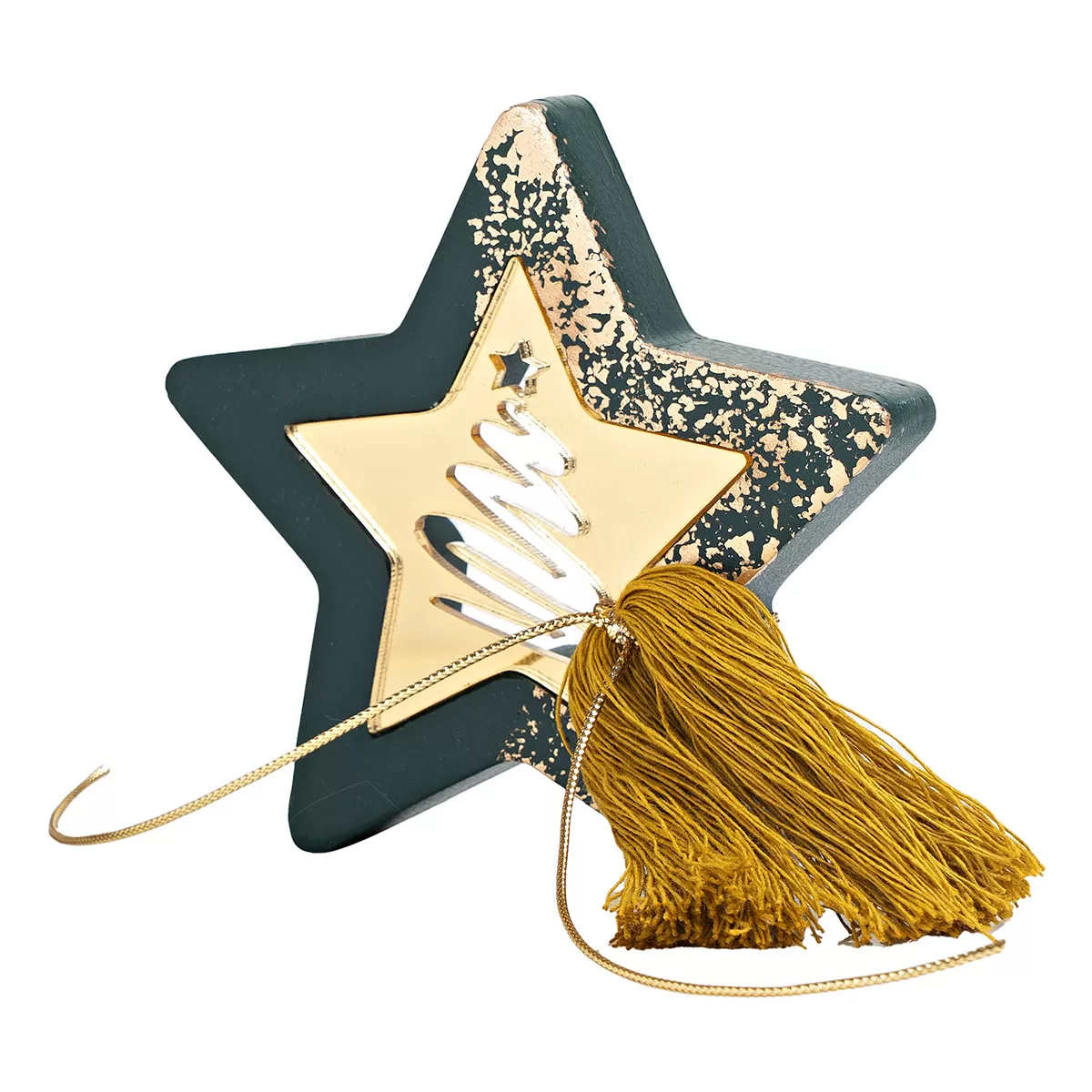 ΕΠΙΤΡΑΠΕΖΙΟ ΑΣΤΕΡΙ ΜΕ PLEXI GLASS ΠΡΑΣΙΝΟ