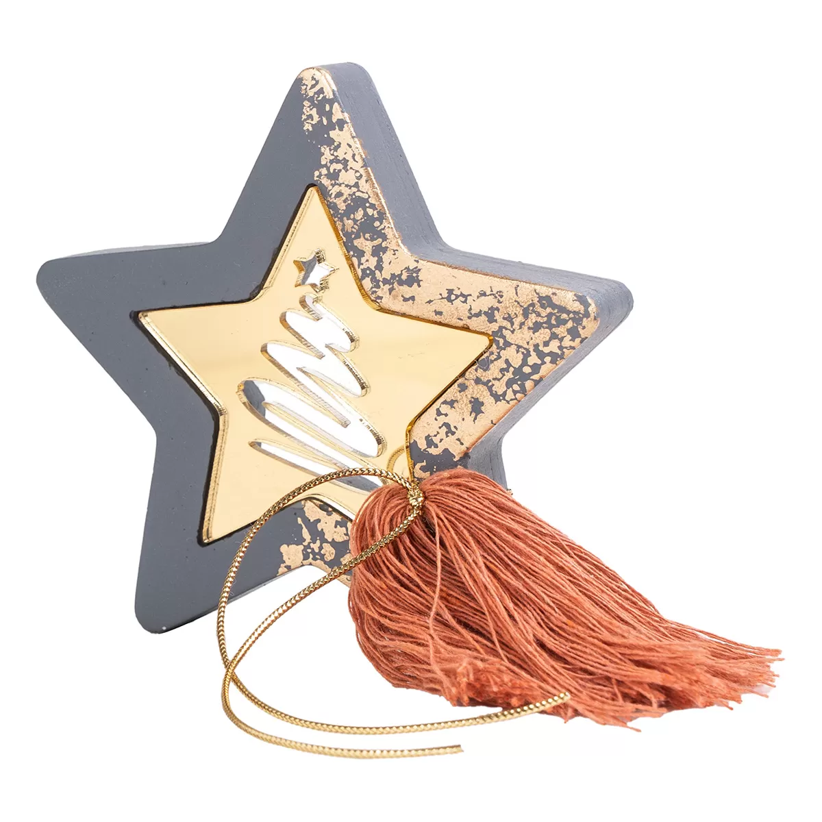 ΕΠΙΤΡΑΠΕΖΙΟ ΑΣΤΕΡΙ ΜΕ PLEXI GLASS ΓΚΡΙ