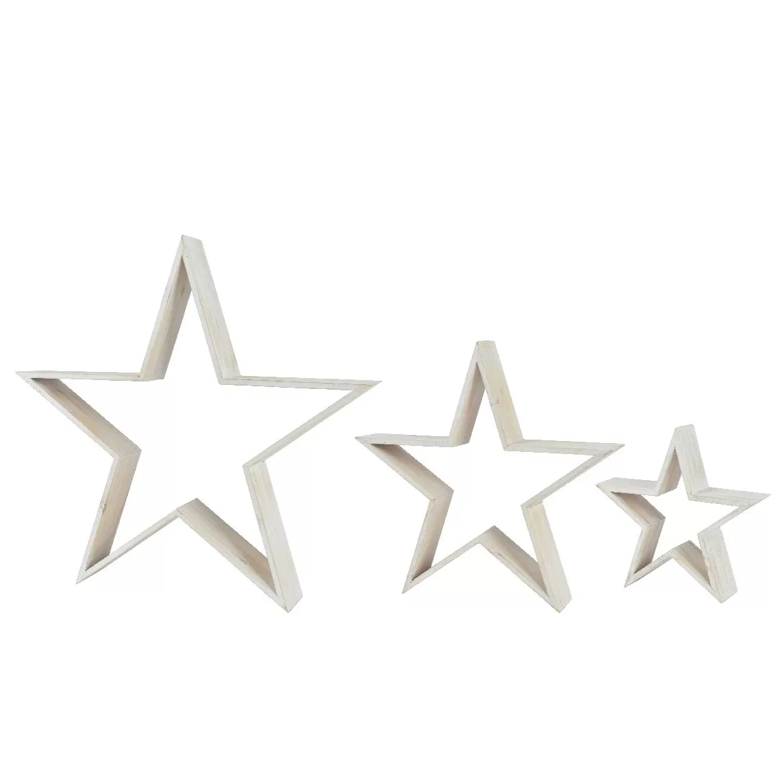 ΞΥΛΙΝΟ ΑΣΤΕΡΙ ΣΕΤ 3 ΤΜΧ 9 x 60 x 57 cm