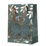 Χριστουγεννιάτικη Τσάντα Χάρτινη  Merry Christmas 10cm x 26cm x 32cm