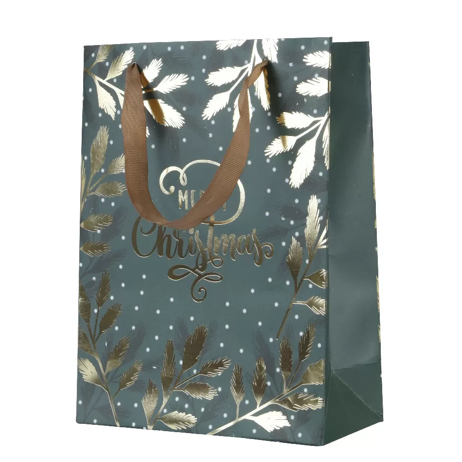 Χριστουγεννιάτικη Τσάντα Χάρτινη  Merry Christmas 10cm x 26cm x 32cm