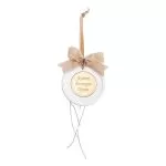 ΚΡΕΜΑΣΤΟ ΣΤΡΟΓΓΥΛΟ ΚΕΡΑΜΙΚΟ ME PLEXI ΑΓΑΠΗ ΕΥΤΥΧΙΑ ΥΓΕΙΑ ΜΠΕΖ