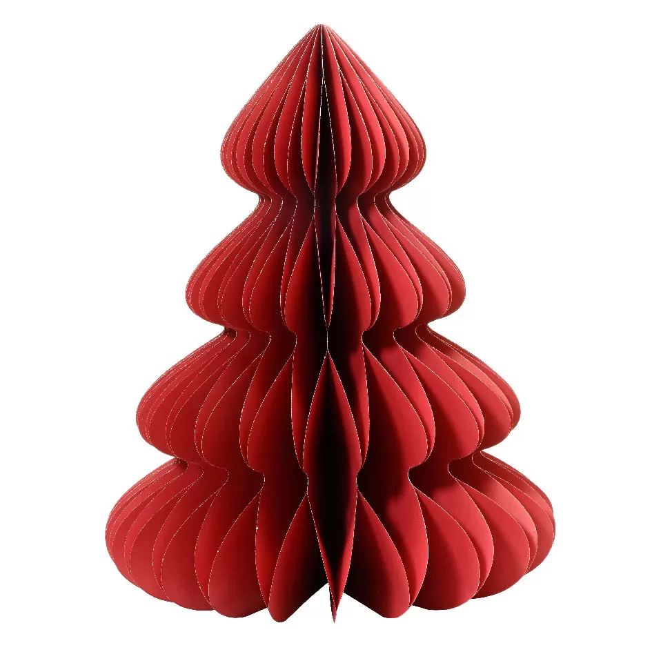 Χάρτινο Δέντρο ΚΟΚΚΙΝΟ 90 cm Φ72