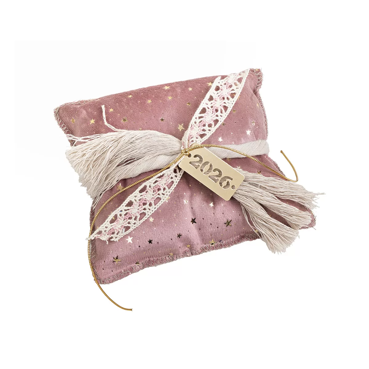 ΜΑΞΙΛΑΡΙ ΜΕ ΧΡΟΝ. Βελούδο Σάπιο Μήλο Με Χρύσα Αστέρια