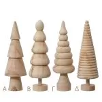 Ξύλινο δέντρο 6 x 6 x 15 cm