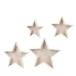 ΞΥΛΙΝΟ ΑΣΤΕΡΙ ΣΕΤ 4 ΤΜΧ 49.5 x 52  x 6 cm