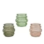 Γυάλινο Κηροπήγιο  Ø8 x 7.8 cm