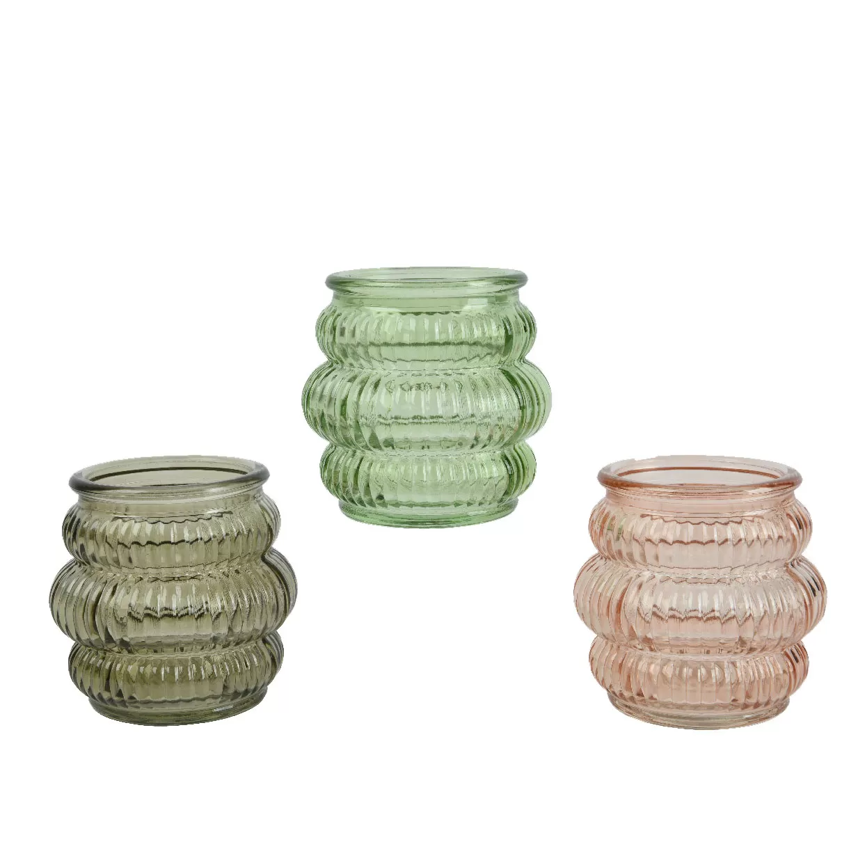 Γυάλινο Κηροπήγιο  Ø8 x 7.8 cm