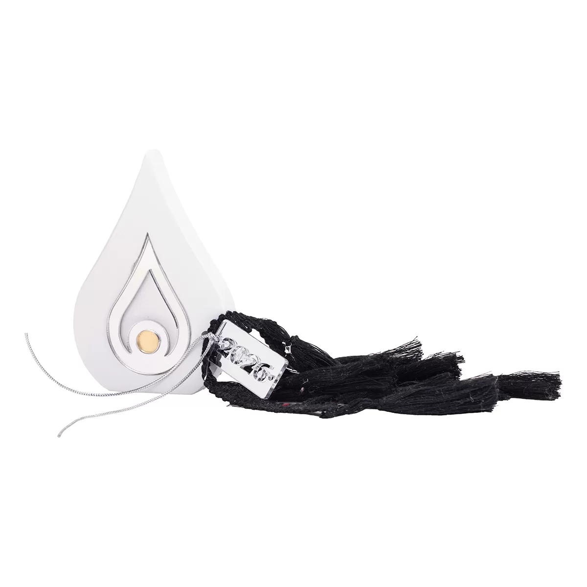 ΕΠΙΤΡΑΠΕΖΙΟ ΚΕΡΑΜΙΚΟ ΔΑΚΡΥ ΜΕ PLEXI GLASS MATI ΧΡΥΣΟ ΛΕΥΚΟ