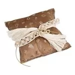 ΜΑΞΙΛΑΡΙ ΜΕ ΧΡΟΝ. Βελούδο Μπεζ Με Χρυσά Έλατα