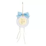 ΚΡΕΜΑΣΤΟ ΣΤΡΟΓΓΥΛΟ ΚΕΡΑΜΙΚΟ ME PLEXI MY 1st CHRISTMAS ΓΑΛΑΖΙΟ