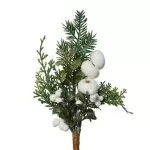 Κλαδί με λευκά στοιχεία 4 x 16 x 27 cm