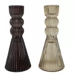 Γυάλινο κηροπήγιο 6,5 x 15cm